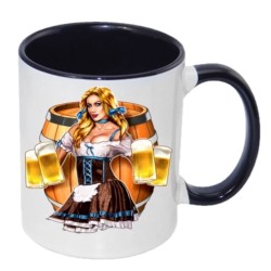 11oz Inner Rim Color Mug Black 11oz Inner Rim Color Mug Black