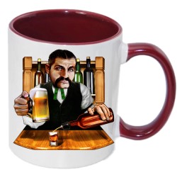 11oz Inner Rim Color Mug Maroon 11oz Inner Rim Color Mug Maroon
