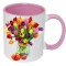 11oz Inner Rim Color Sublimation Mug Pink