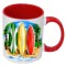 11oz Inner Rim Color Sublimation Mug Red