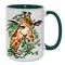 15oz Inner Rim Color Sublimation Mug Green 36pcs