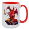 15oz Inner Rim Color Sublimation Mug Red