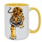 15oz Inner Rim Color Sublimation Mug Yellow