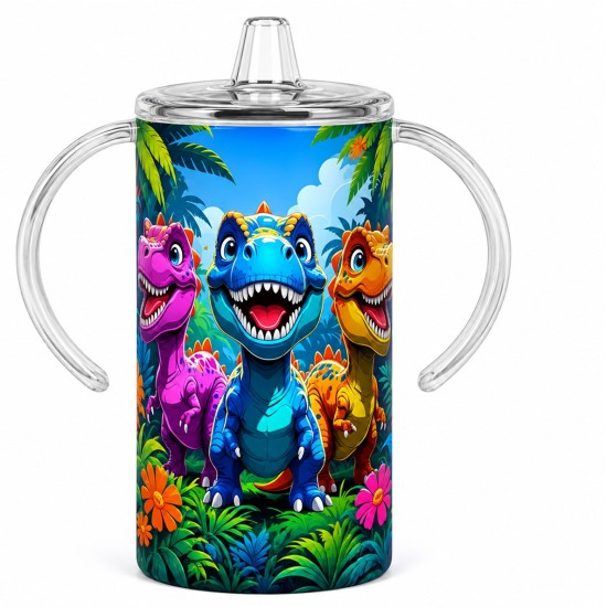 Sublimation Stainless Steel Sippy Cup with Spout White