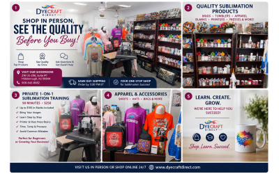 Shop In Person, See the Quality Before You Buy at DyeCraft Direct