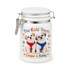 Sublimation Ceramic Storage Jar w. Locking Lid