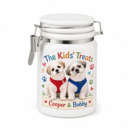 Sublimation Ceramic Storage Jar w. Locking Lid