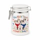 Sublimation Ceramic Storage Jar w. Locking Lid