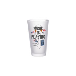 Sublimatable 17oz Frosted Pint Glass Sublimatable 17oz Frosted Pint Glass