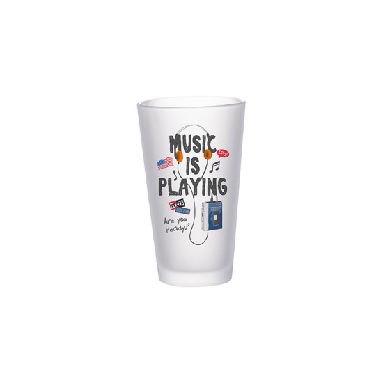 Sublimatable 17oz Frosted Pint Glass