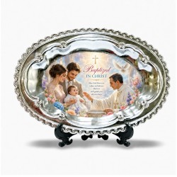 Sublimation Metal Plate Ellipse 6" – Glossy Aluminum Photo Blank (PT3)