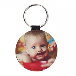 PU Leather Key Chain Round PU Leather Key Chain Round