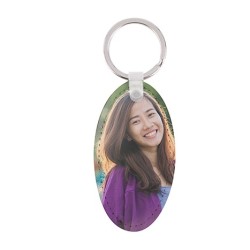 PU Leather Key Chain Oval PU Leather Key Chain Oval