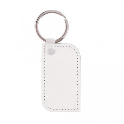 PU Leather Key Chain Round Corner Rec PU Leather Key Chain Round Corner Rec