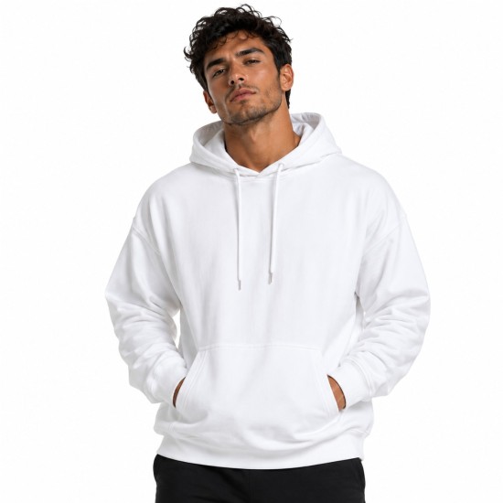 PERFORMANCE PULLOVER HOODIE WHITE XXXL