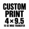  Sublimation Prints– 4 × 9.5 Inches
