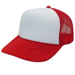 Baseball Cap Red/White 12 Per Pack