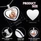  Heart-Shaped Rhinestone Pendant 360 Spin