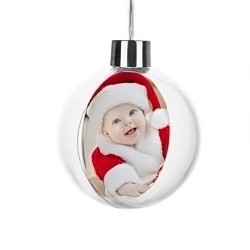 Hanging Plastic Ball Ornament 3.35" Hanging Plastic Ball Ornament 3.35"