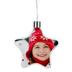 Hanging Plastic Star Ornament 3.75" Hanging Plastic Star Ornament 3.75"
