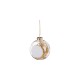 8cm Plastic Christmas Ball Ornament w/ GOLD String (Clear) (SDC8-GR) D-7 sub101