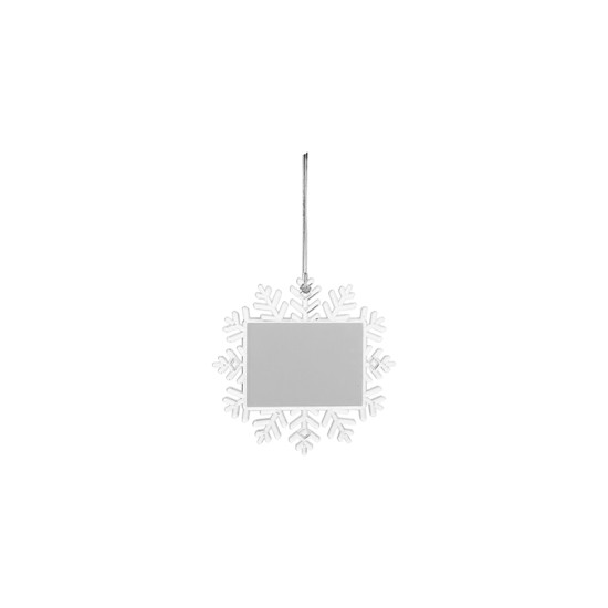 Hanging Plastic Ornament Snowflake 5.5"x5.5"  (SDSF01) G-3 sub101