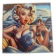 4 inch Glass Coaster Square 4 inch Glass Coaster Square