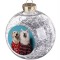 Clear Sublimation Christmas Ball Ornament Silver