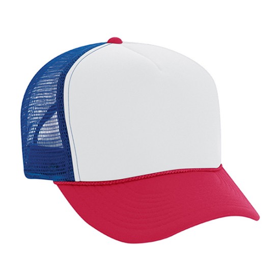 12-pack Trucker Baseball Cap Red White Blue