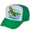 Baseball Cap Kelly Green/White 12 Per Pack