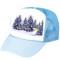 Baseball Cap Cool Blue/White 12 Per Pack