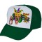 Baseball Cap Dark Green/White 12 Per Pack