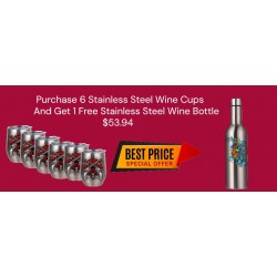 6 WINE CUPS AND 1 FREE WINE BOTTLE 6 WINE CUPS AND 1 FREE WINE BOTTLE