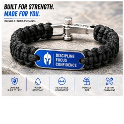 Sublimation Paracord Medical ID Bracelet – Custom Survival Bracelet (SSSL-K)