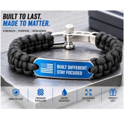 Sublimation Paracord Medical ID Bracelet – Custom Survival Bracelet (SSSL-K)