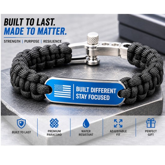 Sublimation Paracord Medical ID Bracelet – Custom Survival Bracelet (SSSL-K)
