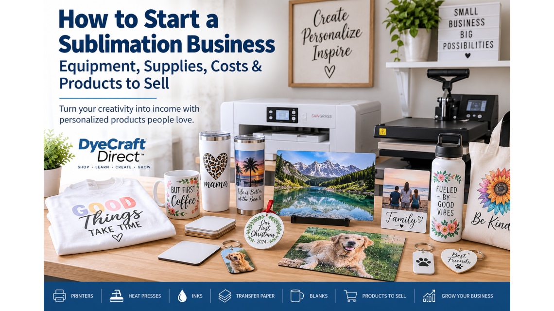 How to Start a Sublimation Business: Equipment, Supplies, Costs & Products to Sell