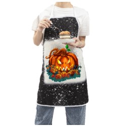 Blank Faux Bleach Linen Apron ( Black ) Blank Faux Bleach Linen Apron ( Black )
