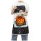 Blank Faux Bleach Linen Apron ( Black )