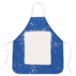 Blank Faux Bleach Linen Apron Blue (TD-WQAD7072BL)