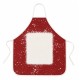 Blank Faux Bleach Linen Apron Red (TD-WQAD7072RD)