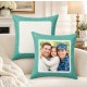 Faux Bleach Linen Sublimation Pillow Cover Green (TD-ZT4040GR )