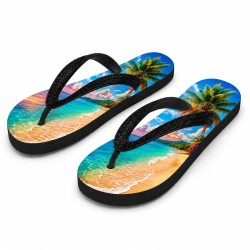 Adult Flip Flops Black  – Large (TX01-BKL)