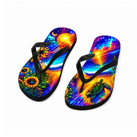 Child Flip Flops Black – Large (TX04-BKL)