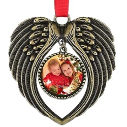 Angel Wing Gold Sublimation Ornament