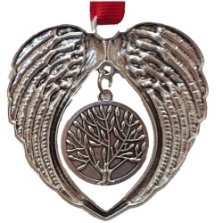 Angel Wing Silver Sublimation Ornament