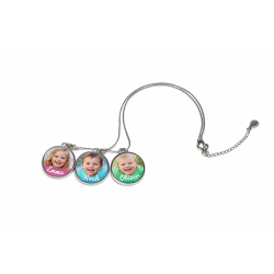 Necklace w/ Three Round Charms