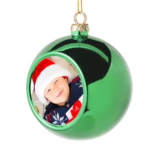 Plastic Christmas Ball Ornament Green ( XMB8-GR ) B-9 sub101