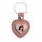 PU Heart Key Chain (Brown