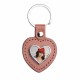 PU Heart Key Chain (Brown) (YA105-BR)  